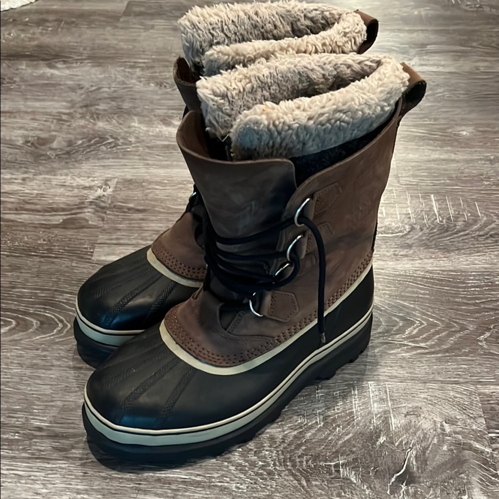 Sorel Men's Black and Brown Insulated Boots